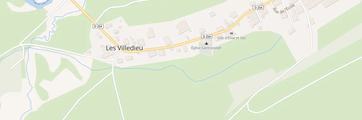 Plan du 16 Rue Principale aux Villedieu