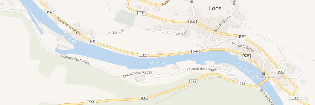 Plan du 24 Rte de Besançon à Lods
