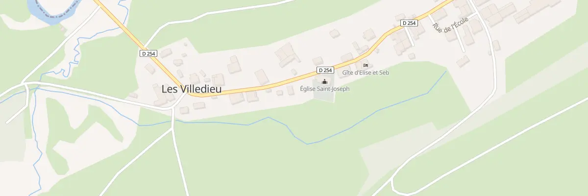 Plan du 18 Rue Principale aux Villedieu