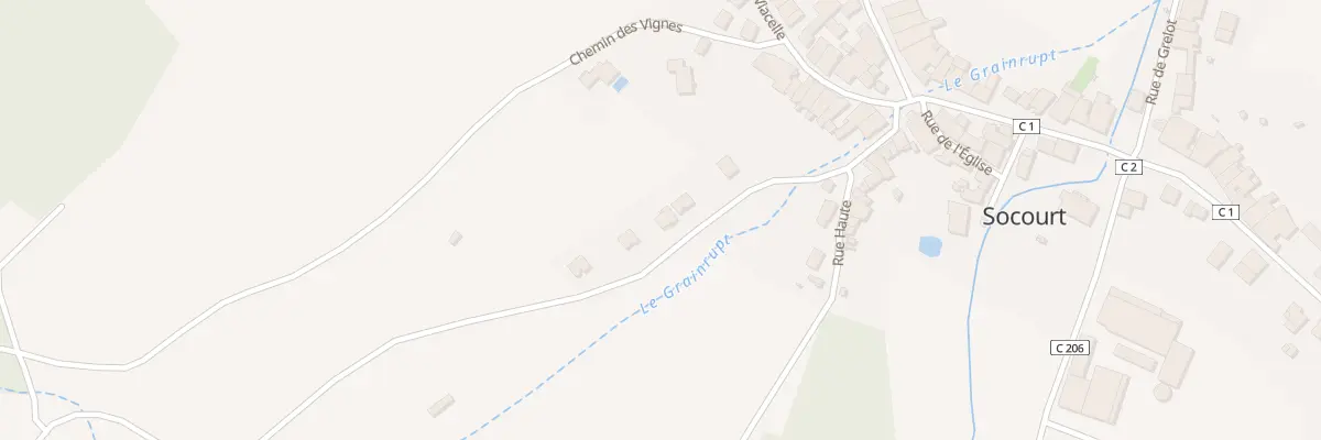 Plan du 221 Rte d’Hergugney à Socourt