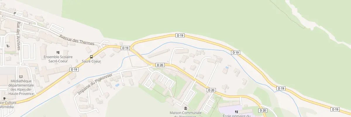 Plan du 5B Av des Thermes à Digne-les-Bains