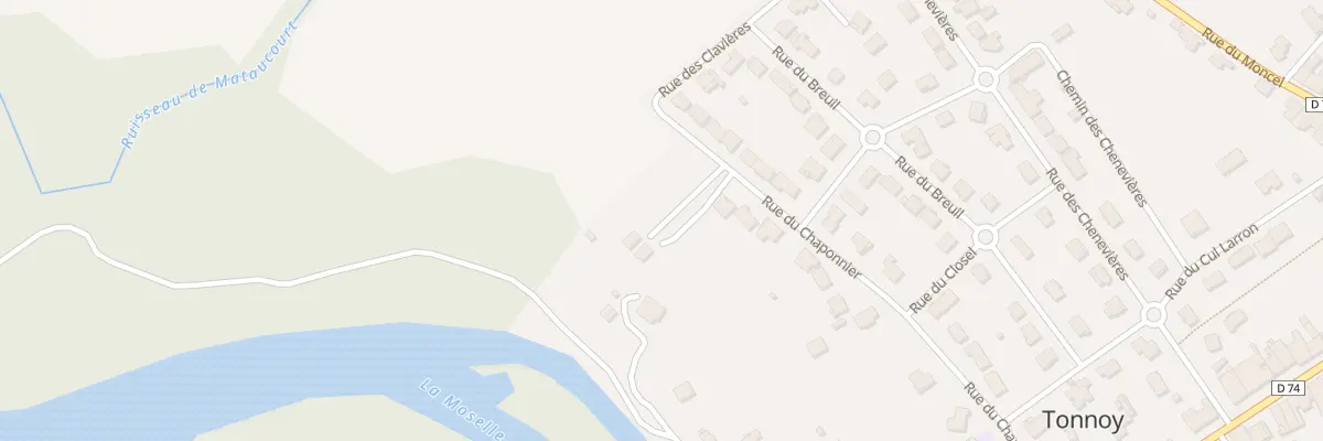 Plan du 17 Rue du Chaponnier à Tonnoy