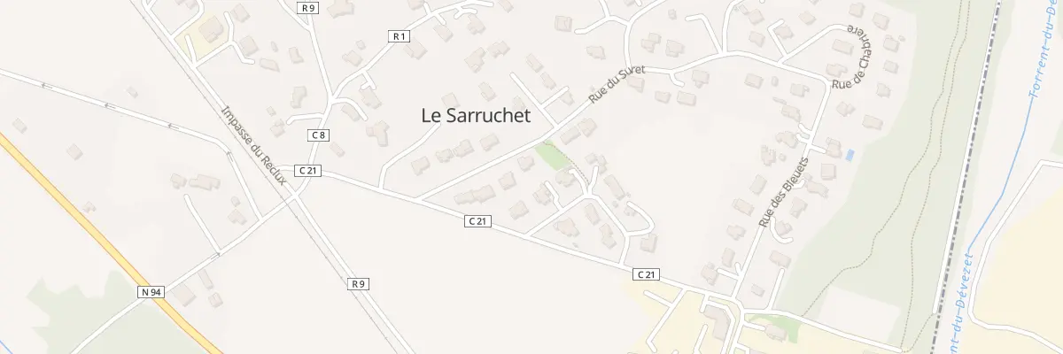 Plan du 5137 Saruchet à Montgardin