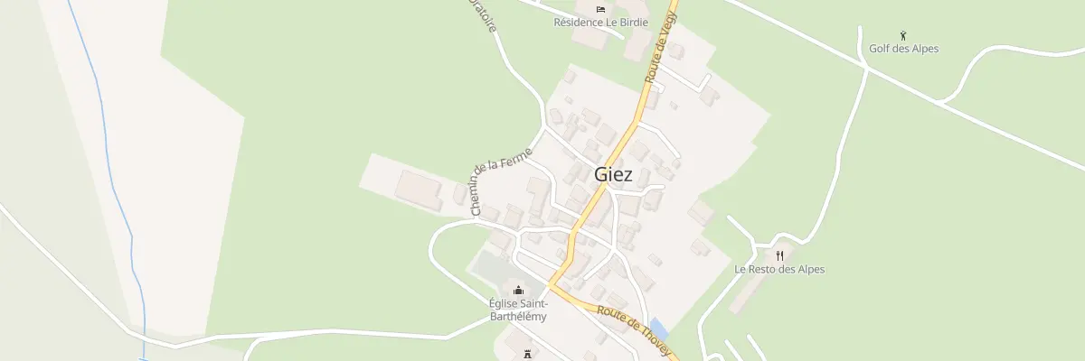 Plan du 79 Rte de Vegy à Giez