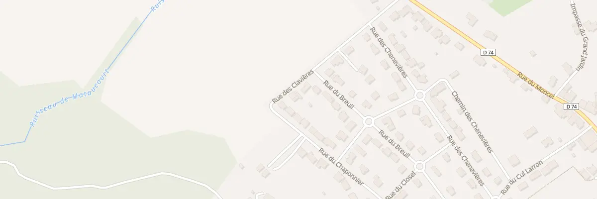 Plan du 3 Rue des Clavières à Tonnoy