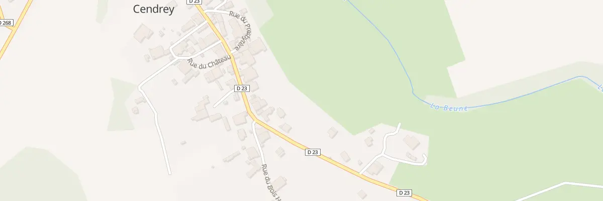 Plan du 5 Rue de la Baumière à Cendrey