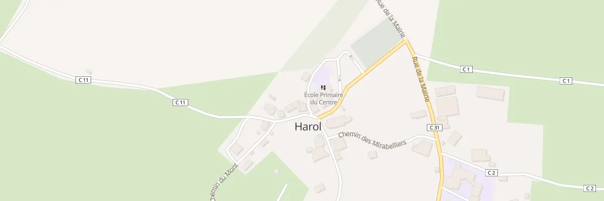 Plan du 1100 Rue de la Mairie à Harol