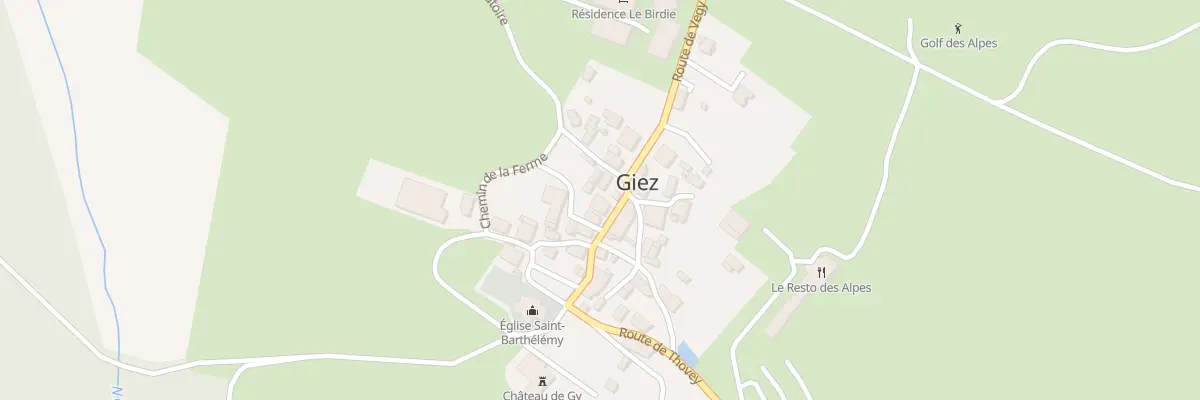 Plan de Giez à Giez
