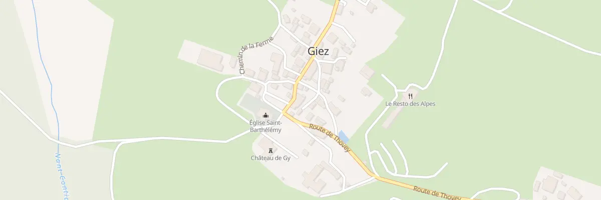 Plan du 15 Rte de Vegy à Giez