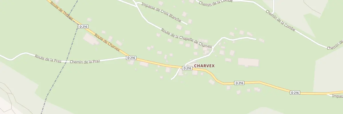 Plan du 11 Rte de la Chapelle de Charvex à La Balme-de-Thuy