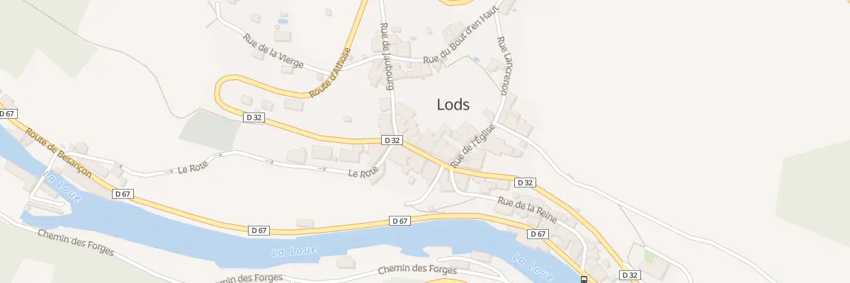 Plan du 10 Rue sur la Place à Lods