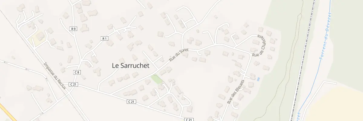 Plan du 5120 Saruchet à Montgardin