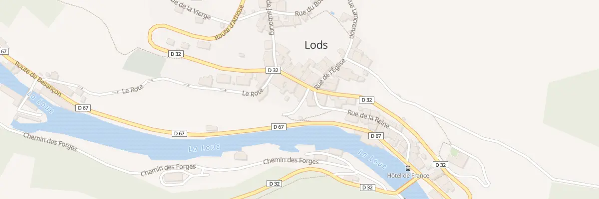Plan du 5 Rue sur la Place à Lods