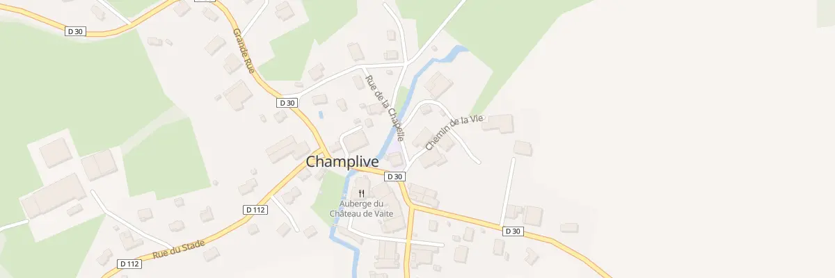 Plan du 1 Che de la Vie à Champlive