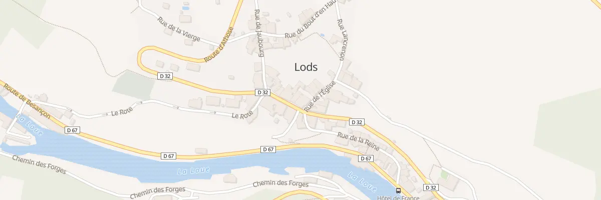 Plan du 1 Rue de l’Eglise à Lods