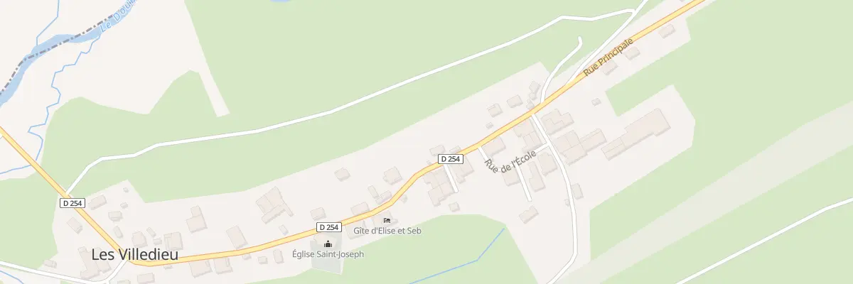 Plan du 35 Rue Principale aux Villedieu
