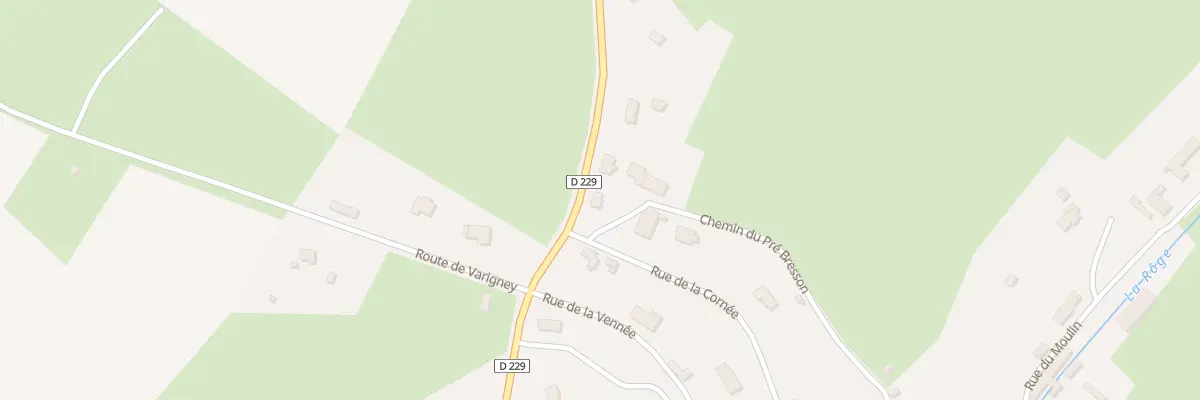 Plan du 7 Rue du Pre Bresson à Briaucourt