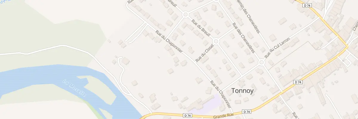 Plan du 9 Rue du Chaponnier à Tonnoy
