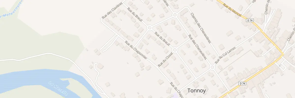 Plan du 14 Rue du Chaponnier à Tonnoy