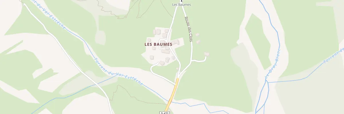 Plan du 5123 Les Beaumes à Champoléon