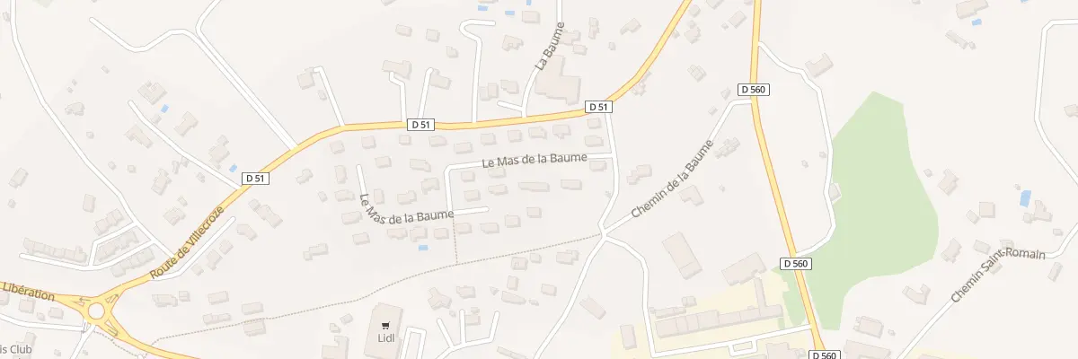 Plan du 3 La Baume à Salernes