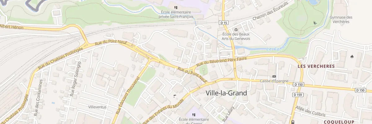 Plan du 1 Rue Reverend Pere Favre à Ville-la-Grand