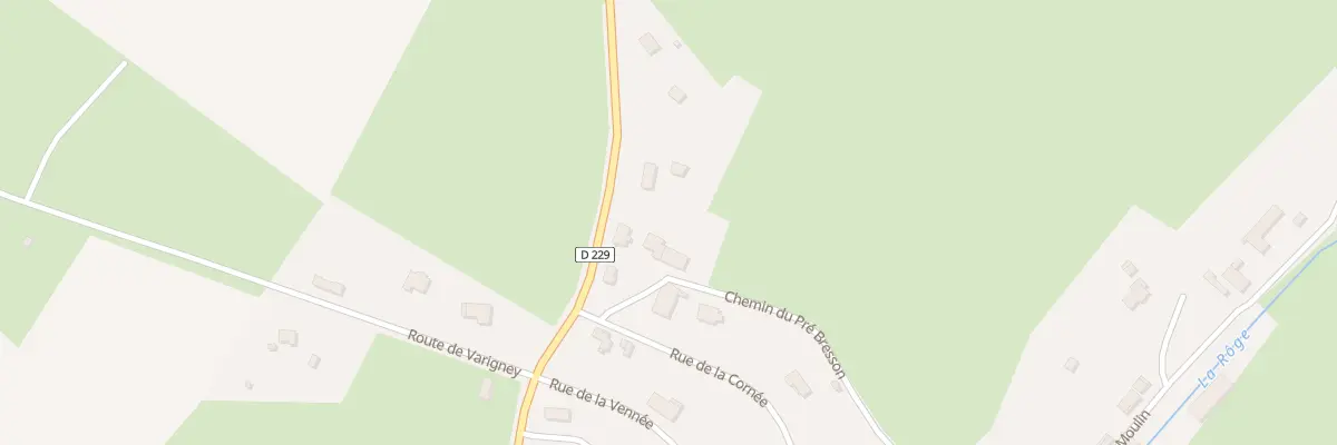 Plan du 3 Rue du Pre Bresson à Briaucourt