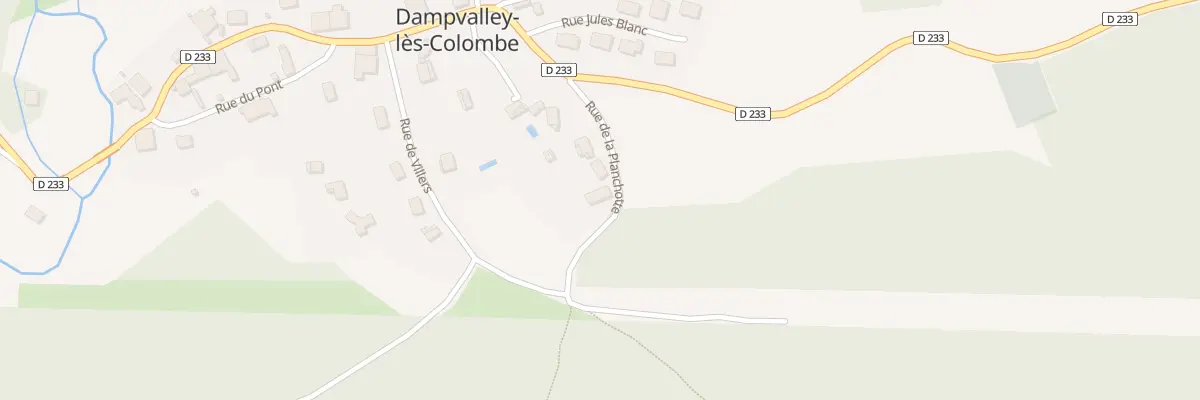Plan du 10 Rue de la Planchotte à Dampvalley-lès-Colombe