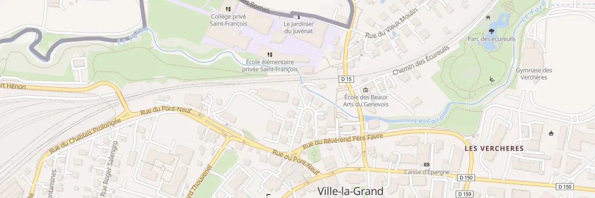 Plan du 7 Rue Reverend Pere Favre à Ville-la-Grand