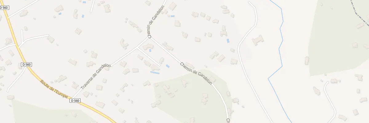 Plan du 560 Che de Gandelon à Salernes