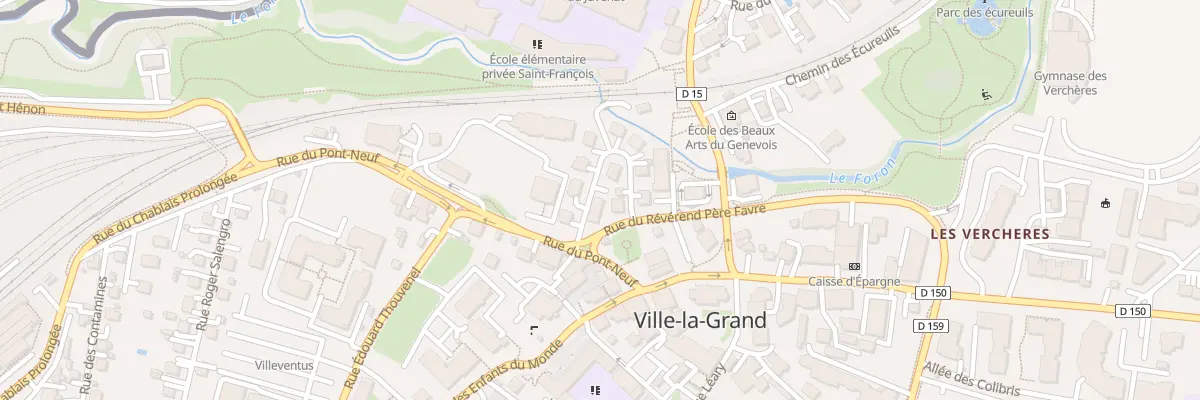 Plan du 2 Rue Reverend Pere Favre à Ville-la-Grand