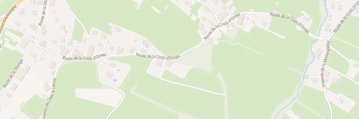Plan du 701 Rte de la Croix d’Ornex à Pers-Jussy