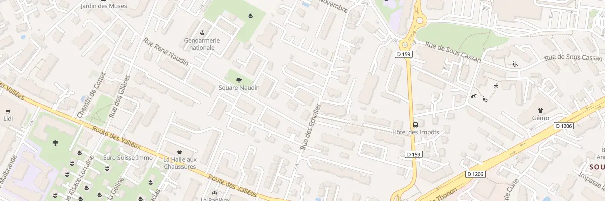 Plan du 11 Rue des Échelles à Annemasse