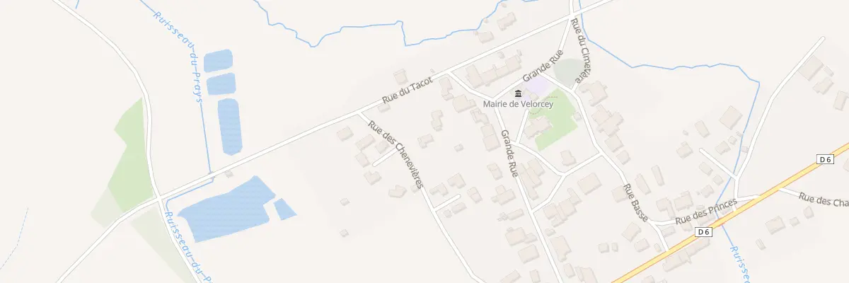 Plan du 4 Rue des Chenevieres à Velorcey
