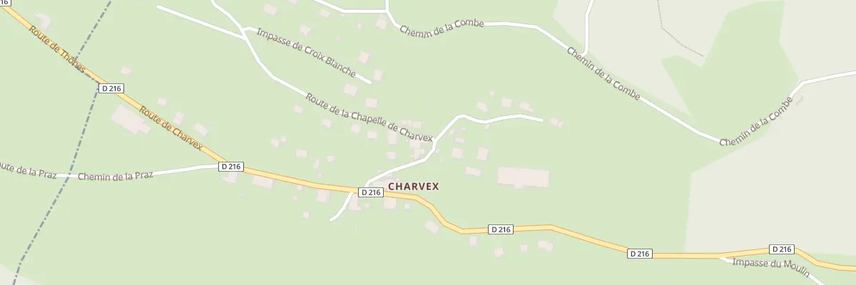 Plan du 101 Rte de la Chapelle de Charvex à La Balme-de-Thuy