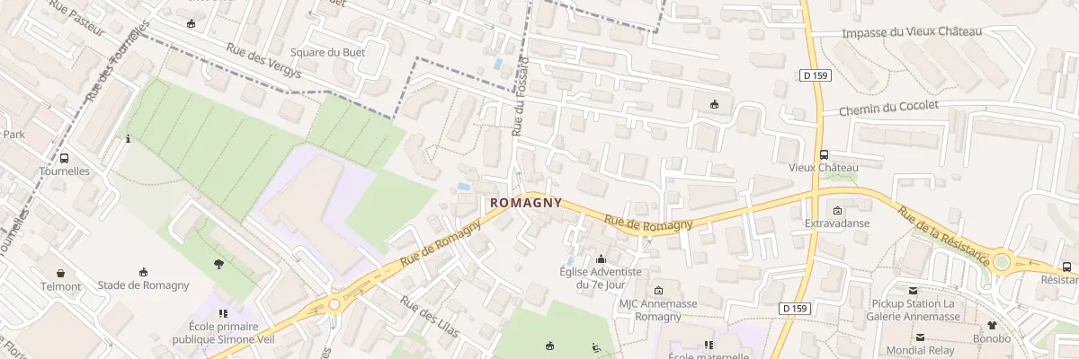 Plan du 71 Rue de Romagny à Annemasse