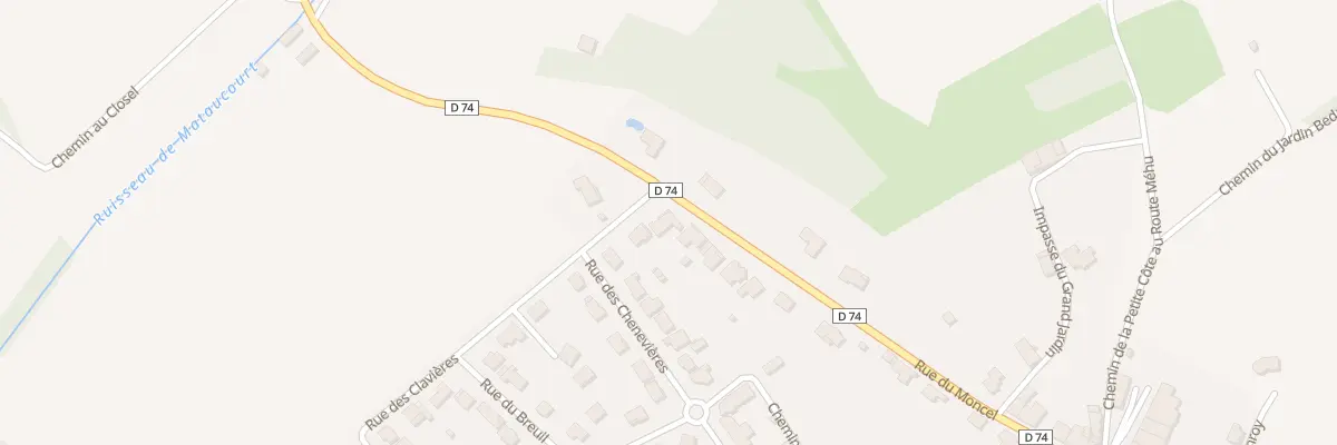 Plan du 15 Rue des Clavières à Tonnoy