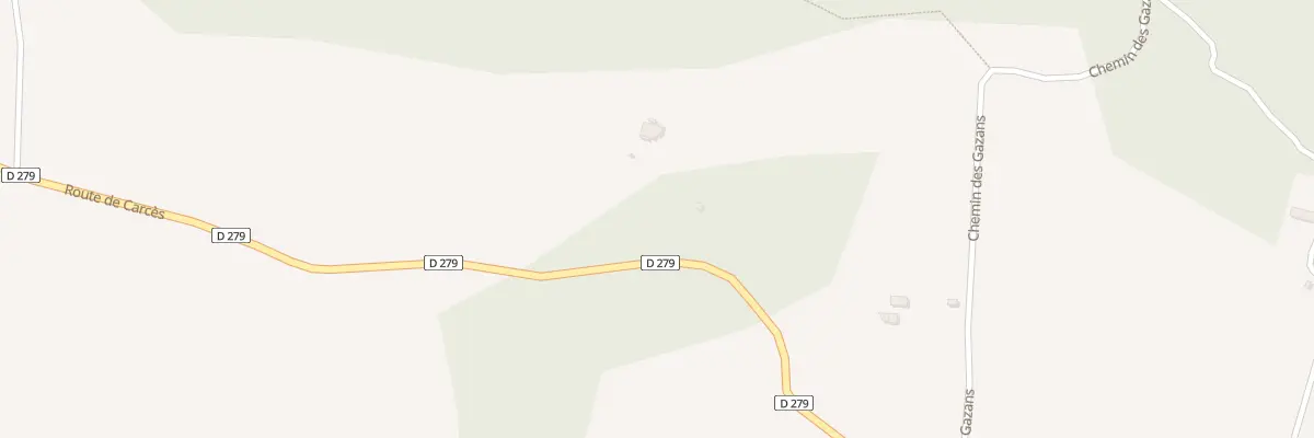 Plan du 1334 Rte Départementale 279 au Thoronet