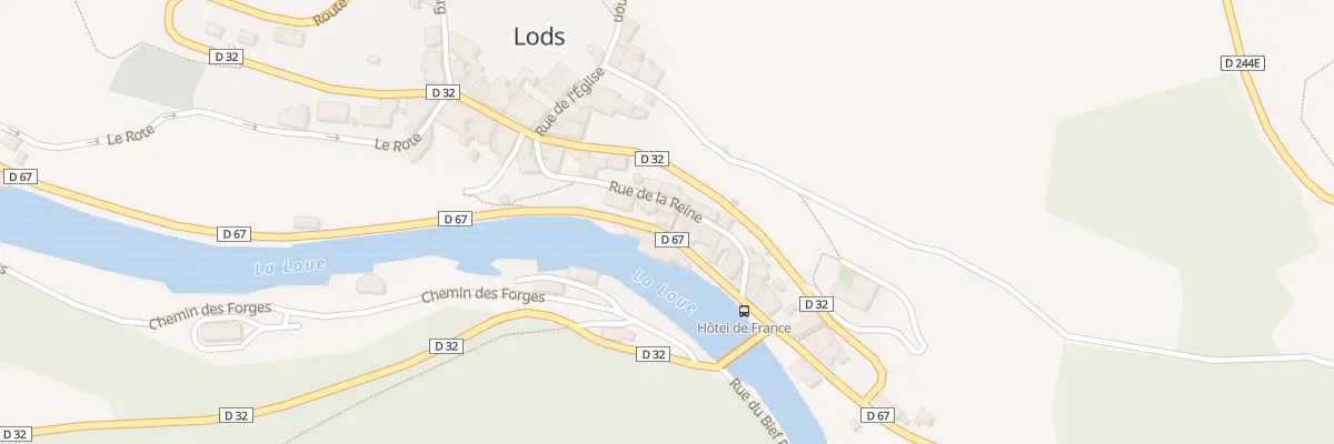 Plan du 22 Rte de Besançon à Lods