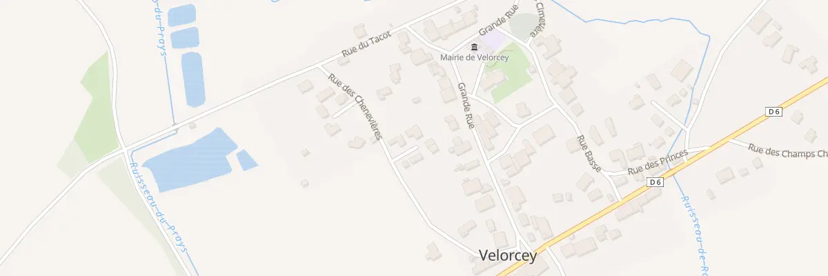 Plan du 8 Rue des Chenevieres à Velorcey
