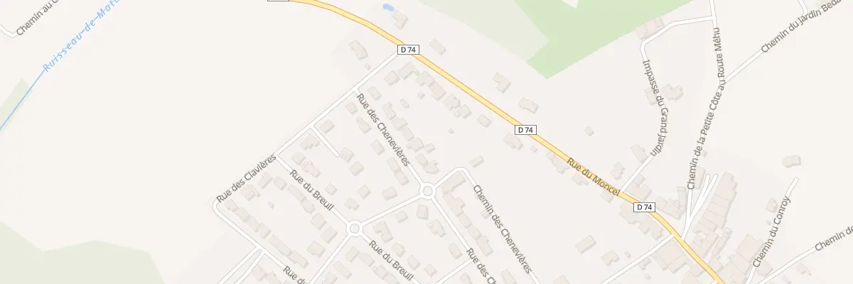 Plan du 22 Rue des Chenevières à Tonnoy