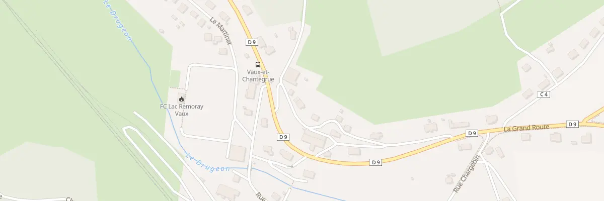 Plan du 12 Rue du Laveron à Vaux-et-Chantegrue