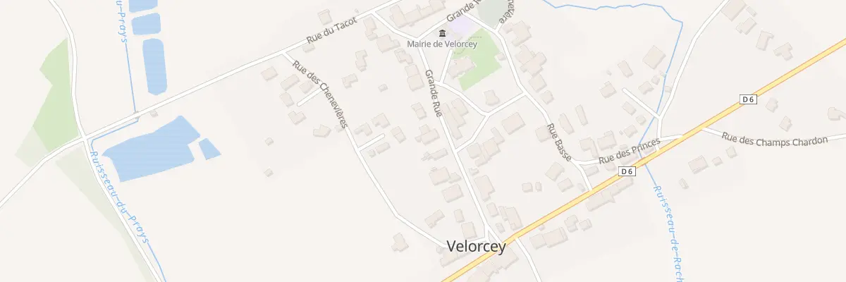 Plan du 29 Grande Rue à Velorcey