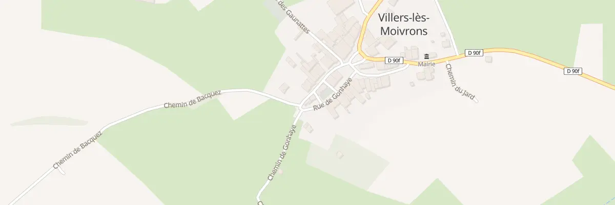 Plan du 2 Rue de Batonchamp à Villers-lès-Moivrons