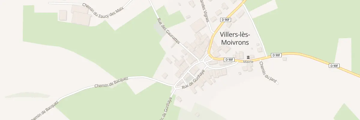 Plan du 7 Rue de Batonchamp à Villers-lès-Moivrons