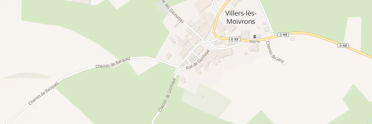 Plan du 14 Rue des Gonhaye à Villers-lès-Moivrons