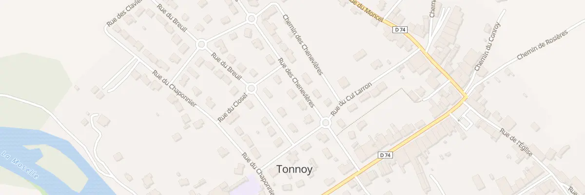 Plan du 7 Rue des Chenevières à Tonnoy