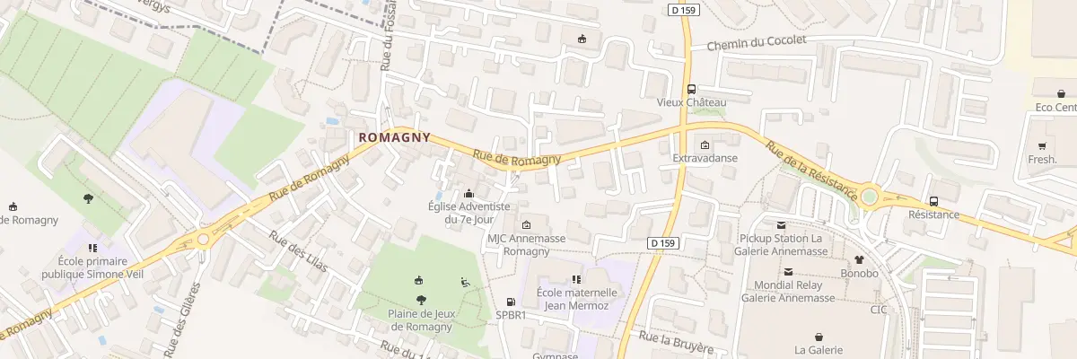 Plan du 82 Rue de Romagny à Annemasse