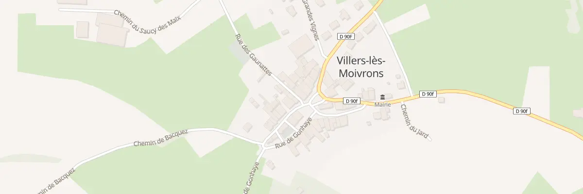 Plan du 1 Rue des Gaunattes à Villers-lès-Moivrons
