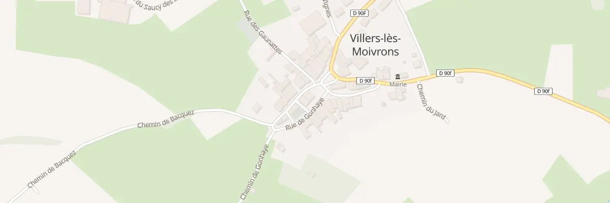 Plan du 12 Rue des Gonhaye à Villers-lès-Moivrons